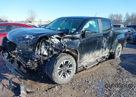2021 Chevrolet Colorado 4Wd Short Box Z71 z USA, uszkodzony, nr VIN 1GCGTDEN6M1246200